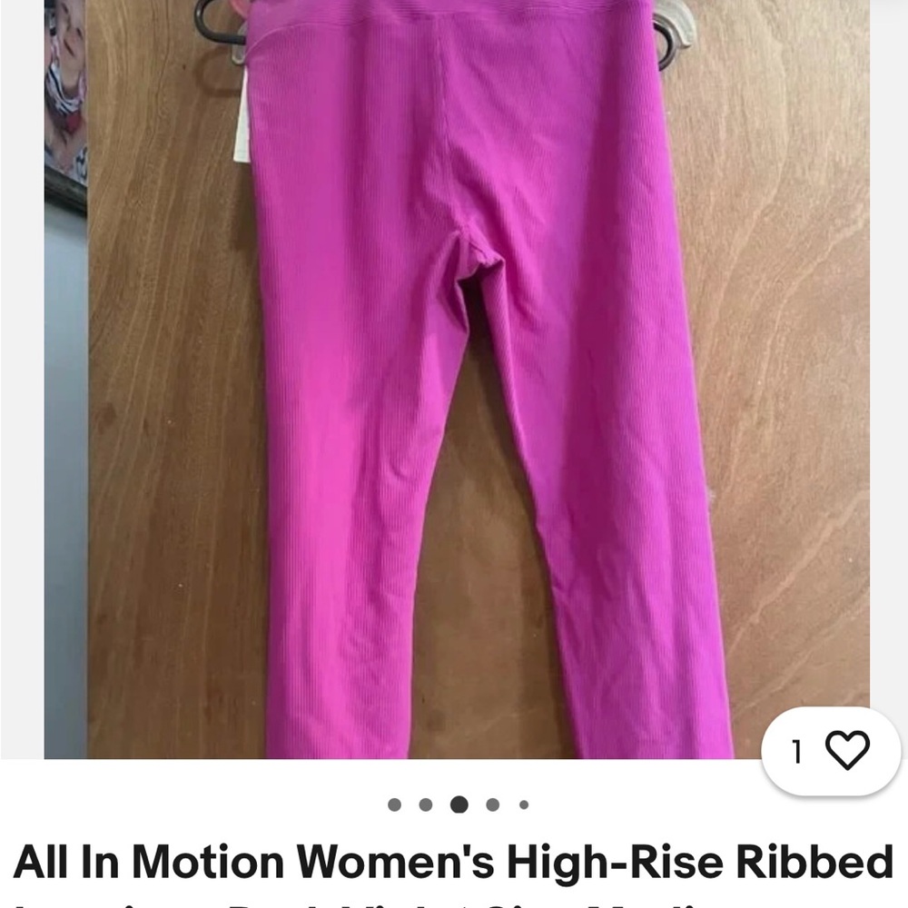 All in Motion Kids Leggings in Vibrant Pink